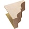 Ekena Millwork 12"W x 24"D x 24"H Classic Asheboro Rough Cedar Woodgrain TimberThane Corbel, Primed Tan CORUR12X24X24ASHRCPR - alternate 4